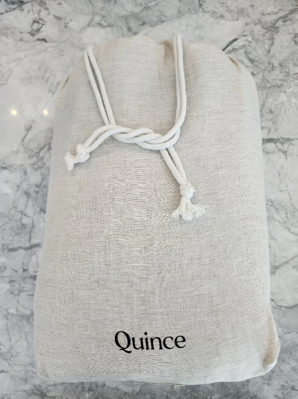 Quince 100% European Linen Duvet Cover Set King/Cal King Natural Chambray NWOT